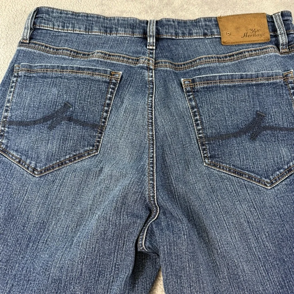 34 Heritage Jeans Mens 35x30 Fits 35x24 Blue Denim Charisma Classic Comfort - Picture 9 of 16